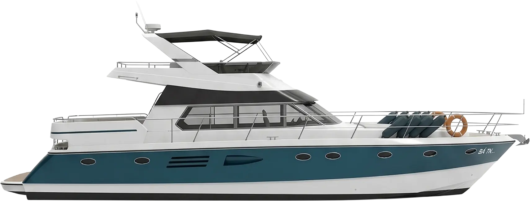 Luxury yacht tour in Polignano - Technical Drawing